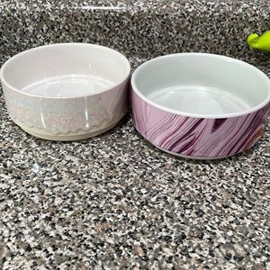 Ceramic cat/ dog bowls